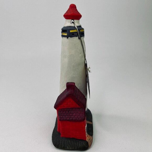 Lighthouse Collection Tawas Point, MI. Ceramic Lighthouse  7.5"  Nautical w/ Tag - Picture 2 of 7